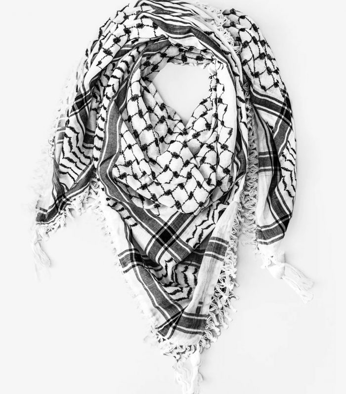 Keffiyeh White Black